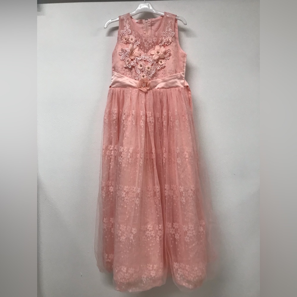 Big Girl Wedding Easter Flower Girl Dress